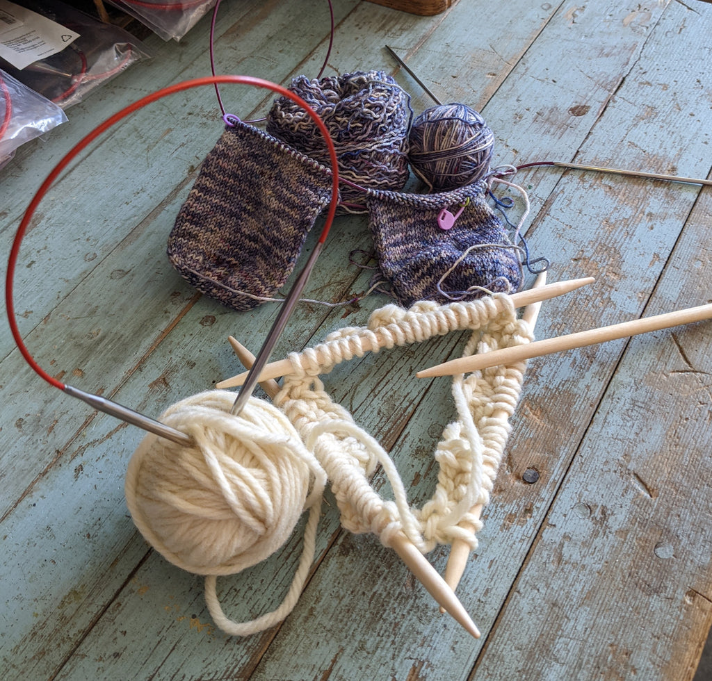 Class, In Person, Try Knitting in the Round Small Circumference, Thursday, July 27, 4-6pm